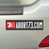 Abort73.com (くもの巣バナー)バンパーステッカー バンパーステッカー (車上)