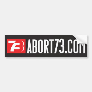 Abort73.com (くもの巣バナー)バンパーステッカー バンパーステッカー
