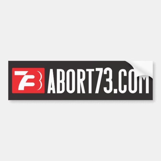Abort73.com (くもの巣バナー)バンパーステッカー バンパーステッカー (正面)