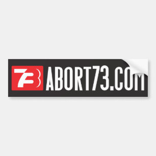 Abort73.com (くもの巣バナー) Bumper Stecker バンパーステッカー