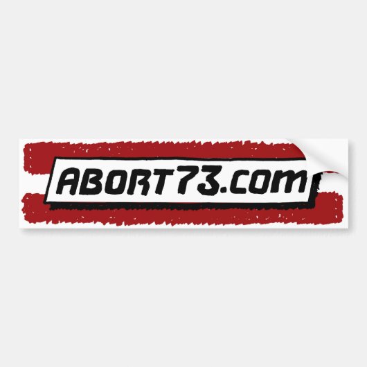 Abort73.com バンパーステッカー (正面)