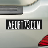 Abort73.com バンパーステッカー (車上)