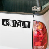 Abort73.com バンパーステッカー (トラック上)