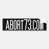 Abort73.com バンパーステッカー (正面)