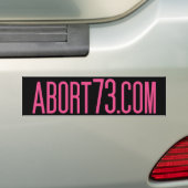 Abort73.com バンパーステッカー (車上)