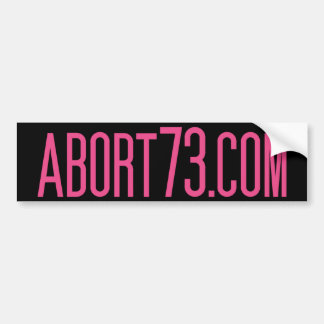 Abort73.com バンパーステッカー