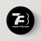 Abort73.com/73ロゴ 缶バッジ (正面)