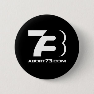 Abort73.com/73ロゴ 缶バッジ