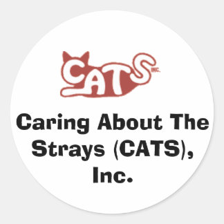 About 気に The Strays (CATS), Inc.のステッカー ラウンドシール