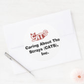 About 気に The Strays (CATS), Inc.のステッカー ラウンドシール (封筒)