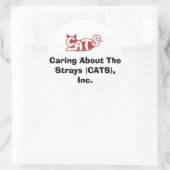 About 気に The Strays (CATS), Inc.のステッカー ラウンドシール (バッグ)