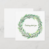 About 考える You card green leafリース (正面/裏面)