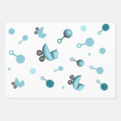 About a Boy Baby Shower招待状招待状抱き枕 ラッピングペーパーシート (正面3)