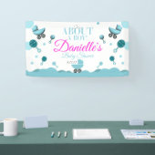 About a Boy Baby Shower招待状招待状抱き枕 横断幕 (トレードショー)