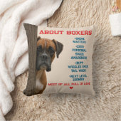 About Boxers Funny & Loving Boxer Dog Quote Design クッション (ブランケット)