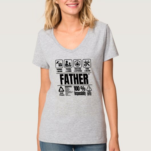 About Father - Father's Day Tシャツ (正面)