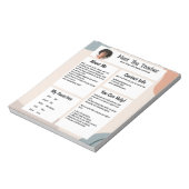 About Me -先生 ノートパッド (回転)