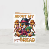 About my Gingerbread おもしろい Urban Christmas カード (裏面)