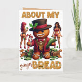 About my Gingerbread おもしろい Urban Christmas 案内状 (裏面)