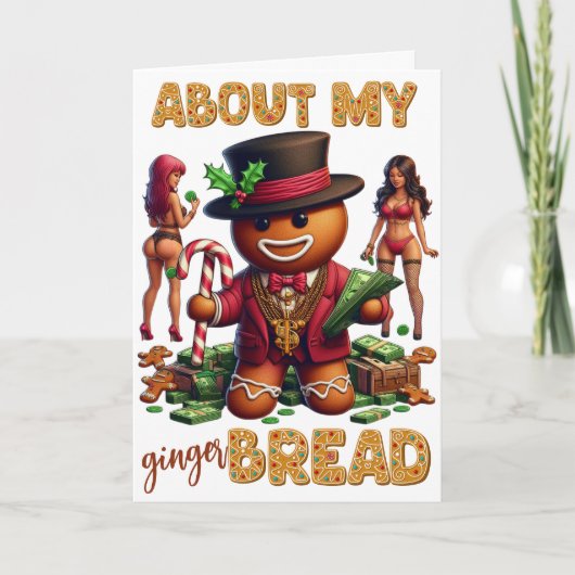 About my Gingerbread おもしろい Urban Christmas 案内状 (正面)