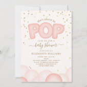 About to Pink Balloonsポップ・アートの招待状 招待状 (正面)