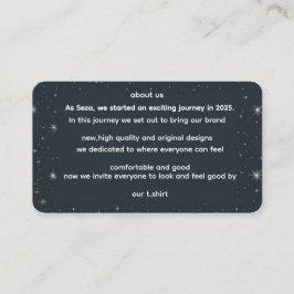 ABOUT US エンクロージャーカード