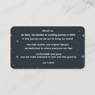 ABOUT US エンクロージャーカード