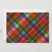 Above All Love Modern Plaid Photo Christmas シーズンカード (裏面)