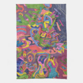 "Above the Storm"抽象芸術・アート キッチンタオル (縦)