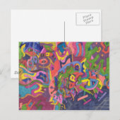 "Above the Storm"抽象芸術・アート ポストカード (正面/裏面)