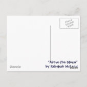 "Above the Storm"抽象芸術・アート ポストカード (裏面)