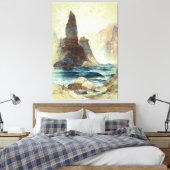 Above Tower Falls, Moran, 1872 キャンバスプリント (インサイチュ (寝室))