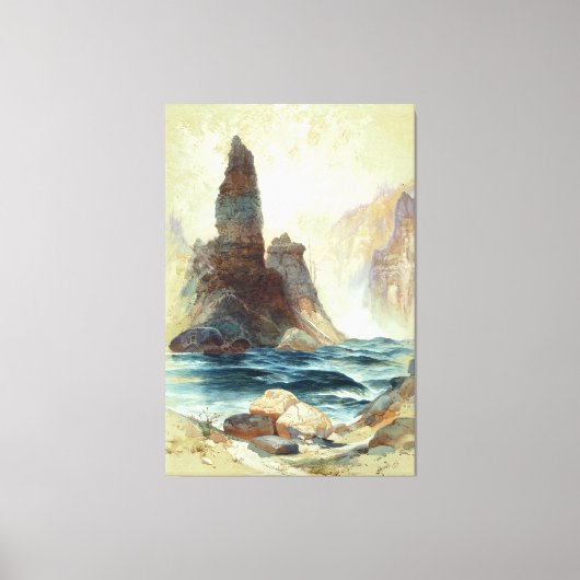 Above Tower Falls, Moran, 1872 キャンバスプリント (正面)