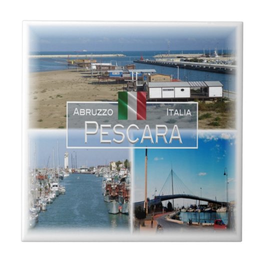 ABR007 PESCARA, Abruzzo，イタリア， タイル (正面)