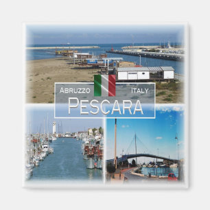 ABR008 PESCARA, Abruzzo,イタリア,冷蔵庫 マグネット