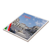 ABR012 L' AQUILA, Abruzzo，イタリア， タイル (側面)