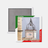 ABR017 BORRELLO，時計塔，冷蔵庫 マグネット (正面/裏面)