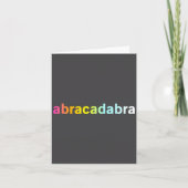 Abracadabra - Funny Cool Magic Quote カード (正面)