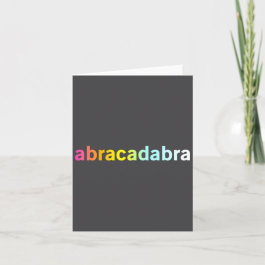 Abracadabra - Funny Cool Magic Quote  カード (正面)