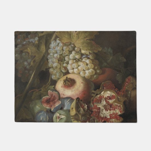 Abraham Brueghel – 果実を持つ静物生活 ドアマット (正面)