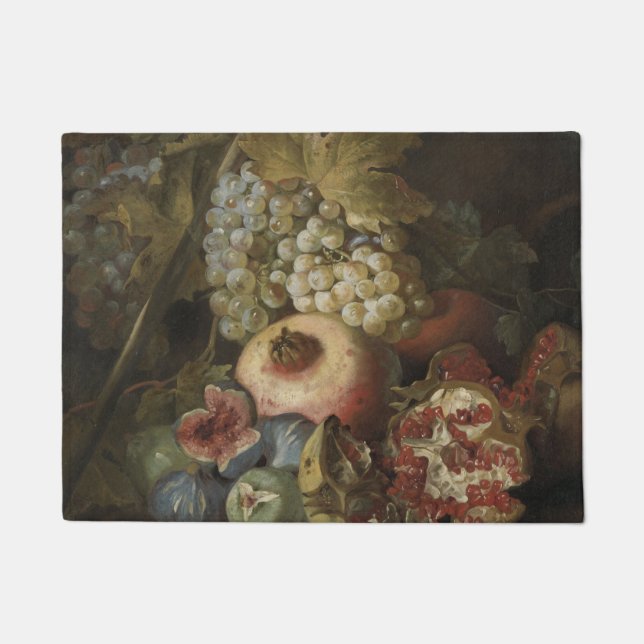Abraham Brueghel – 果実を持つ静物生活 ドアマット (正面)