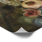 Abraham Brueghel – 果実を持つ静物生活 ポスター (角)
