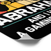 Abraham Gift Name Personalized Funny Gaming Geek B ポスター (角)