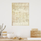 Abraham Lincoln承認署名第13改正 ポスター (キッチン)