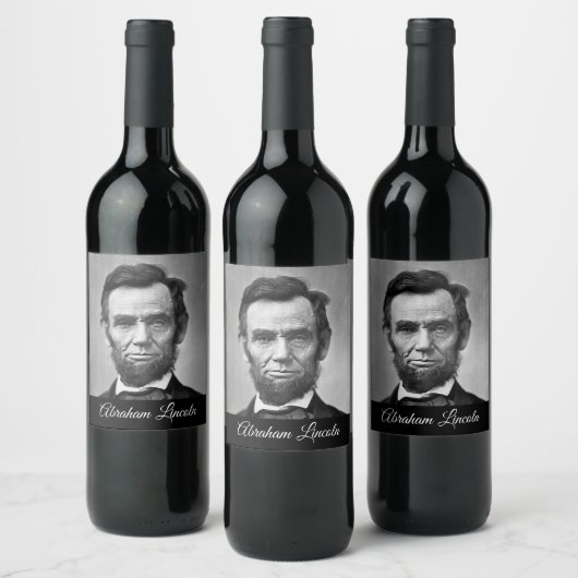Abraham Lincoln – 社長 ワインラベル (ボトル)
