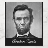 Abraham Lincoln – 社長 ワインラベル (シングルラベル)
