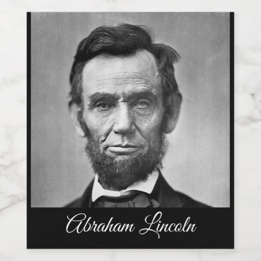 Abraham Lincoln – 社長 ワインラベル (シングルラベル)