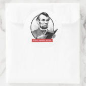 Abraham Lincoln 読 Banned Books ラウンドシール (バッグ)