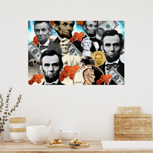 ABRAHAM LINCOLN (2) ポスター (キッチン)