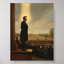 Abraham Lincoln Delivering the Gettysburg Address ポスター